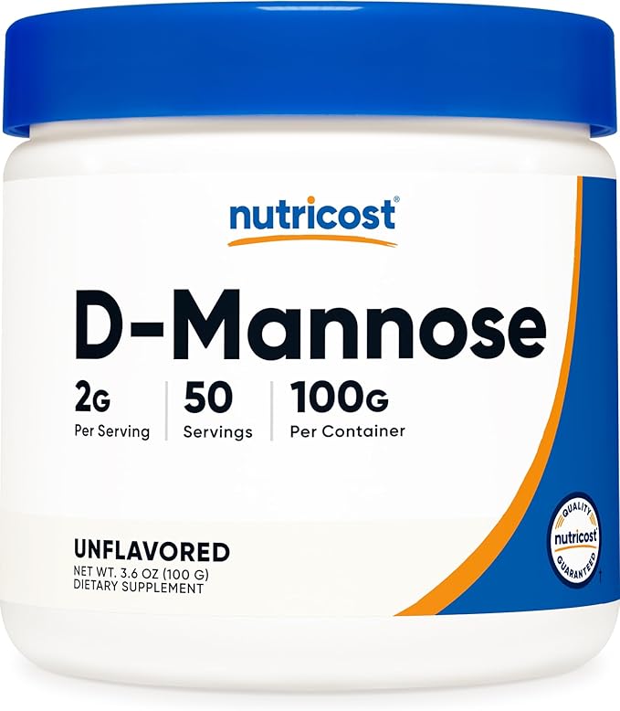 Nutricost D-Mannose Powder 100 Grams (50 Servings) - Non-GMO and Gluten Free
