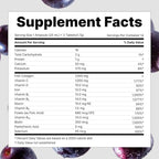VITALBEAUTIE Super Essential (7-Day) – Women’s All‑in‑One Beauty + Multivitamin Ampoules & Tablets – 1,000mg Fish Collagen + 1,000mg Vitamin C, Biotin, Iron, Vitamin D – Grape Flavor - 7 Servings