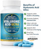 Hyaluronic Acid Ultra, 850mg, 30 Caplets, Premium Joint and Skin Supplement