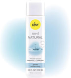 pjur med Natural, Water-Based Personal Lubricant, Moisturizing Lube with 100% Vegan Ingredients - 100ml / 3.4 fl.oz
