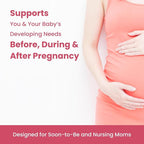 Mother's Promise Prenatal & Postnatal Multivitamin for Women | Sugar Free Liquid Prenatal Vitamins for Women with Folate, Choline & Organic Fruits for Preconception, Pregnancy & Nursing | Vegan