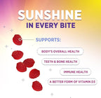 Vitamin D3 Gummies 125 mcg (5000 IU) Per Serving - 3X Strength Immune Support & Bone Support, Vitamin D Gummy Dietary Supplement, Nature's Berry D Vitamin Supplement, Raspberry Flavored - 60 Gummies