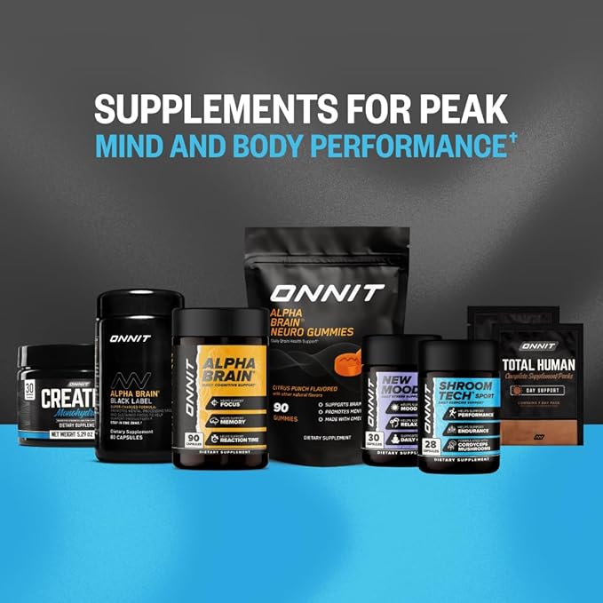 ONNIT Creatine Monohydrate Powder, IGEN(TM) Non-GMO Tested 5g Premium Creatine for Muscle Strength, Power and Lean Mass, Supports Brain Health, Brain Cellular Energy, Unflavored, 30 Servings, 5.29 oz
