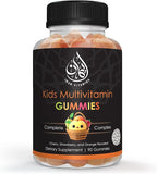 Halal Kids Multivitamin Gummies | Vitamin C, D, Zinc, A, E, B6, B12, Biotin, Folate, Inositol | Strengthen Metabolism, Bones & Immunity | Vegetarian | Gluten Free | 90 Count