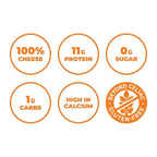 Moon Cheese Cheddar Believe It, 2 Ounce, 3-Pack, Crunchy, Protein-Rich Cheese Snack, Keto Friendly, 100% Real Cheese