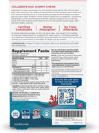 Nordic Naturals Zero Sugar Children’s DHA Gummy Chews, Tropical Punch - 45 Gummy Chews for Kids - 600 mg Total Omega-3s - Brain Development, Learning, Healthy Immunity - Non-GMO - 45 Servings