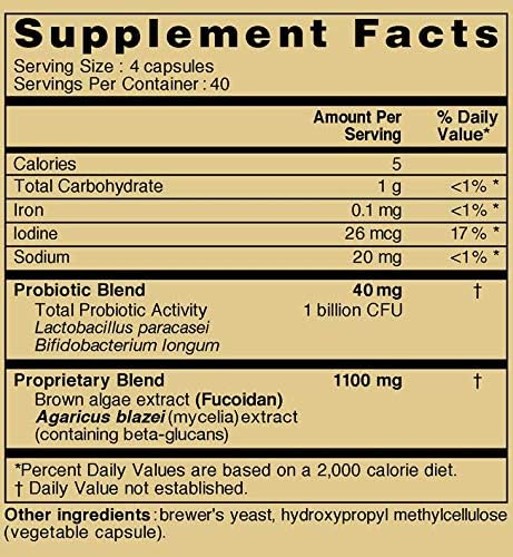 Fucoidan 3-Plus Brown Seaweed Immunity Supplement with Three Types of High Purity Fucoidan Organic Mekabu Fucus Mozuku Made in Japan (Vegetable Capsule, 20 Bottles + Free 2 Bottles)