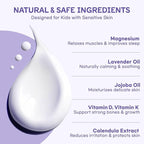 Magnesium Lotion for Kids & Babies Sleep - Bedtime Calming Body Cream with Natural Ingredients, Lavender Oil, Shea Butter & Multi Vitamins - Topical Magnesium Soothing Relief, Promotes Relaxation
