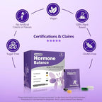 Natural Hormone Balance for Women, Menopause Supplements for Women with Evening Primrose Oil,CoQ10,Soy Isoflavones, Daily Pack Supports Peri+Menopause+Post, PMS,Metabolism,Mood,Energy 30Packs