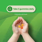 Kids DHA Omega 3 Gummies - Fatty Acids Omega 3 6 9 for Brain, Immune Strength & Vision - Nutritional DHA for Kids for Healthy Nervous System & Focus Support - Fish Free, Vegan & Non-GMO - 60 Chews