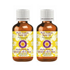 Deve Herbes Pure Cotton Seed Oil (Gossypium spp) Cold Pressed 100ml X 2 (6.76 oz)