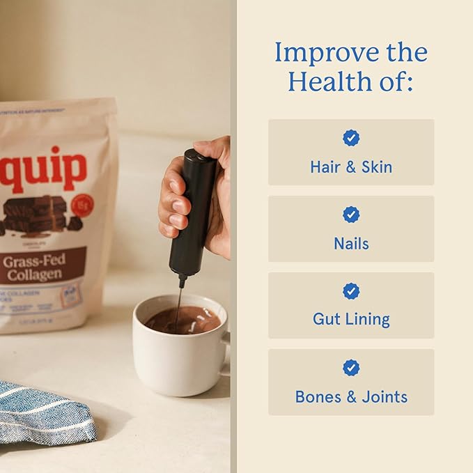 Equip Foods Grass Fed Collagen Powder | Hydrolyzed Bovine Collagen Peptides with Amino Acids | Prime Beef Collagen for Healthy Joints, Skin & Nails | Non-GMO, Paleo Friendly | 30 Servings, Chocolate