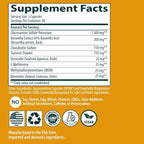 Sanar Naturals Glucosamine Chondroitin MSM Turmeric - Joint Support Supplement for Knees, Back, Hands, and Body - Non-GMO, Gluten Free, 120 Capsules