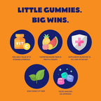 Sour Punch Superfood Gummies for Kids – Kids Multivitamin Gummies with 16 Fruits & Vegetables, Fiber, Zinc & Iodine – Immune & Wellness Support, Great Tasting