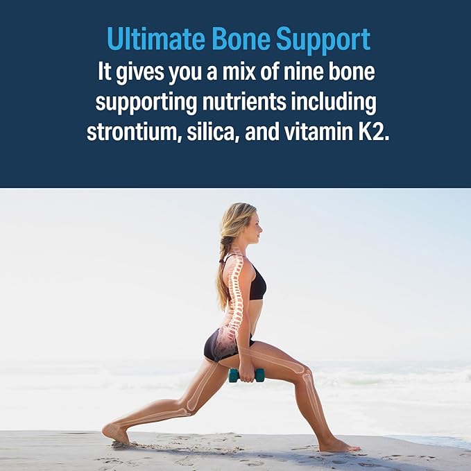 Advanced Bionutritionals – Ultimate Bone Support Supplement, Strontium, Silica, Vitamin K2 and D3, Support Bone Health, Bone Strength, Non GMO, Gluten Free, Dairy Free, Soy Free, Vegan (60 Tablets)