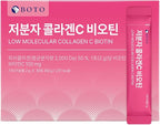 BOTO Low Molecular Collagen VitaminC Biotin - Beauty Support Supplement, 2g,30 Sticks, Made in Korea