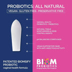 Biom Vaginal Probiotic Suppository: Natural Vaginal pH and Odor Control Regimen; Balance and Nourishes Vaginal Lactobacillus Flora ; No Parabens, Fragrance-Free (15)