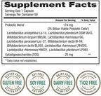 Trues N' Nature Women's Daily PROBIOTIC 90 Capsules, 25 Billion Cells Vegetarian Probiotics for Digestive Health 90 Count, 90 Day Supply