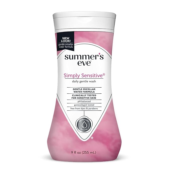 Summer?s Eve Simply Sensitive Daily Gentle Feminine Wash, Removes Odor, pH balanced, 9 fl oz