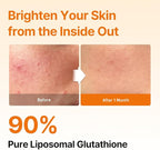 ESTHER FORMULA Liposomal Glutathione Strips (30 ct) - Glutathione Direct, Antioxidant Support, Skin Brightening | Fast-Absorbing Oral Beauty Film | Korean Supplements | Made in USA