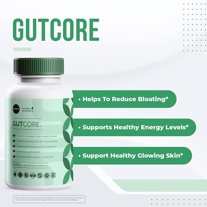Sequente GutCore – Daily Probiotic & Botanical Gummy with Bacillus Coagulans, Chicory Root, Ginger, Lion’s Mane & Herbal Blend – Non-GMO, Stimulant-Free Formula –30 Gummies, 1 Month Supply