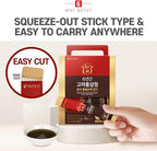 BOTO 6 Year Korean Red Ginseng Extract Pure Stick Gold | Premium Korean Ginseng Supplement for Daily Vitality | 100 Sachet.