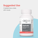 Optimox ARG Optivite - Women’s Multivitamin Multimineral - Hormone Balance & PMS Support - Enhanced with Flavonoids, Enzymes & Betaine HCl - 30 Servings - 180 Count