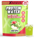 XMafia - Clear Whey Protein Isolate Powder – 20g Protein + Collagen Peptides, 30 Servings, Zero Sugar, Refreshing Light Protein Drink Water, Whey Powder Protein Shake, Lactose Free – Apple