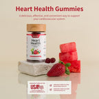 Snap Supplements Heart Health Gummies, Blood Circulation Supplements, CoQ10 Heart Health Supplements, Blood Flow Supplement, Sugar Free, 60 Gummies (Pack of 2)