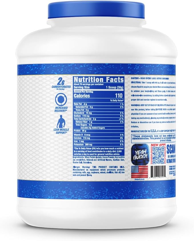 Ronnie Coleman 5lbs Chocolate Whey Isolate Protein Powder | 25g Protein with 75 Servings | German Chocolate Cake Pre Workout Powder for Men & Women, Low Sugar Supplement for Lean Muscle Support