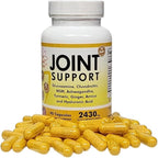 Joint Support - Glucosamine Chondroitin MSM Hyaluronic Acid Ashwagandha Turmeric Ginger Arnica - 2430mg Joint Support Supplement, Micronized, 90 Capsules.