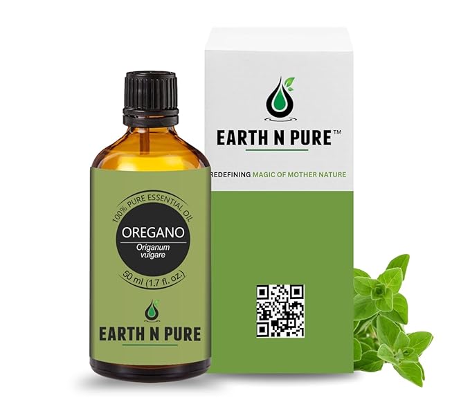 Earth N Pure Oregano Essential Oil Undiluted, Natural and Therapeutic Grade - 50 ml