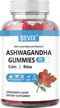 Ashwagandha Gummies with Vitamin D Non, Gluten Free Stress Relief & Immune Support Ashwagandha Supplements Alternative Model 60 Count