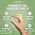 NaturalSlim Good Flora, Probiotics for Women & Men - Gut Health Supplements with 7 Powerful Strains for De-Bloating & Vitality - Probiotics for Digestive Health, 60 Vegetarian Capsules, 3 Pack