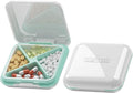 DUBSTAR Small Pill Box,Pill Case,Pill Organizer,Travel Portable Pocket Pill Box Medicine Organizer,Daily Pill Container for Purses Compact Travel Medicine Holder for Vitamins Medication White