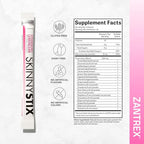 Zantrex SkinnyStix Strawberry Lemonade GLP-1 Support Drink Mix, Energy & Metabolic Support Powder, Appetite Control,15 Single-Serving Packets