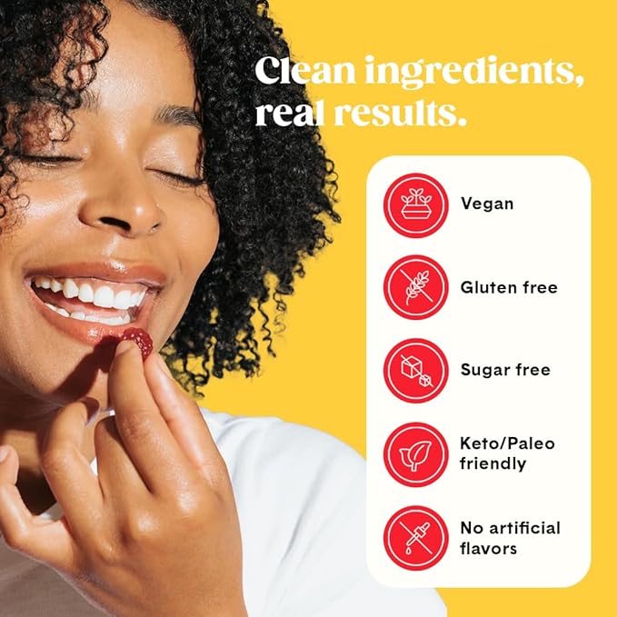Bellway Super Fiber Gummies for Adults - Sugar Free Organic Fiber Supplement Gummies with 4g of Fiber per Serving - Prebiotic Chicory Root Fiber for Digestive Gut Health, Raspberry Lemon, 60 Count