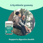 BeLive Synbiotics - Probiotic & Prebiotic Fiber Gummies – High Strength Inulin (3g), Dietary Fiber Supplement, Digestive Support for Kids & Adults - Strawberry, Orange, Blueberry Flavor | 3-Pack