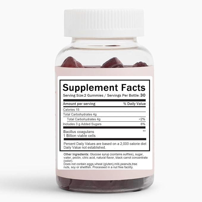 Clean Prebiotic Fiber Gummy, Clean Fiber Gummies for Men, Men Prebiotic Supplement for Digestive Gut Health, Non-GMO, 60 Gummies / 4g Fibers Per Serving