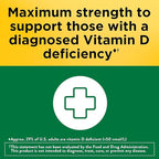 Nature Made Maximum Strength Vitamin D3 10000 IU (250 mcg), Dietary Supplement for Bone, Teeth, Muscle and Immune Health Support, 60 Softgels, 60 Day Supply - Pack of 2