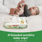 Huggies Natural Care Sensitive Baby Wipes, Unscented, Hypoallergenic, 99% Purified Water, 1 Refill Pack (184 Wipes Total)