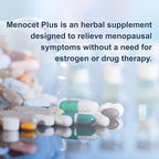 Wellgenix Menocet Plus Menopause Support - All-in-One Menopause Supplement - Daily Relief Feminine Care - Hot Flashes, Night Sweats, Mood Swings & Irritability - 30 Tablets (Pack of 2)
