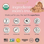 Boobie Body Superfood Protein Pregnancy and Postpartum Meal Replacement Shake, Coffee Caramel Flavor | 19g Protein | Safe for Lactation & Motherhood | Organic, Vegan, Zero Sugar, 1 Tub (20 Servings)