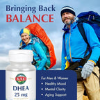 KAL DHEA Vegetarian Tablets, 25 mg, 60 Count
