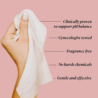 Nakery Pure Refresh Soothing Moisture Wipes For Women 50+, Firming Intimate Cleansing Wipes, pH Balanced With Aloe, Fragrance Free For Dryness, Odor And Sensitive Skin, OB GYN Approved