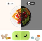 Pill Organizer 2 Times a Day - CHIPNEW Food Grade Medicine Organizer -7 Day Large Detachable Travel Pill Box-Pill Container, Holder for Supplements, Vitamins, and Medications(Transparent)