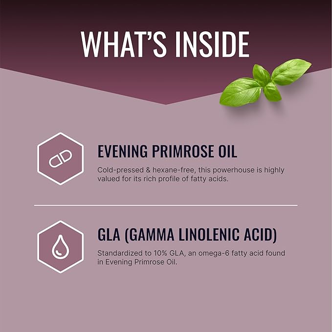 Approved Science Evening Primrose Oil - Maximum Strength - Cold Pressed - 10% GLA - Hormonal Balance, Skin and Heart Health - 3 Month Supply - All Natural