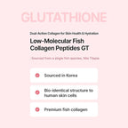 Korean Glutathione Collagen Jelly Sticks 30 Packets - Premium Beauty Supplement with 2000mg Fish Collagen Peptide, Anti-Wrinkle, Hydrating Skin Elasticity, Joint Support