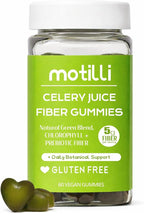 Herbal Gummies – Greens Gummies with Chlorophyll & Prebiotic Fiber for Adults, Digestive & Gut Health Support, Easy Daily Daily Wellness Support, Plant-Based Formula, 60 Count