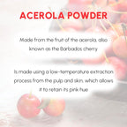Acerola Cherry Powder 8 oz, Natural Vitamin C Source, for Smoothies, Drinks, Cooking, Sauces